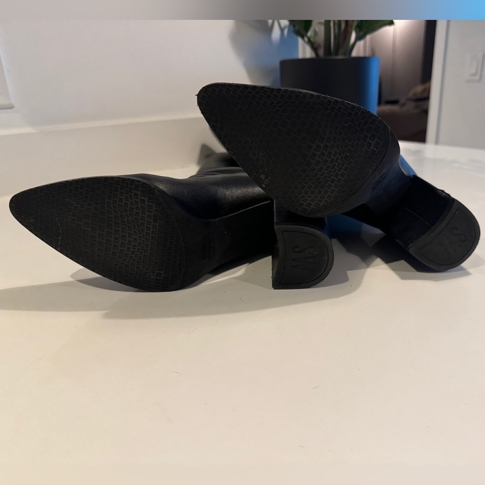 Stuart Weitzman Black Heeled Boots - Picture 5 of 5